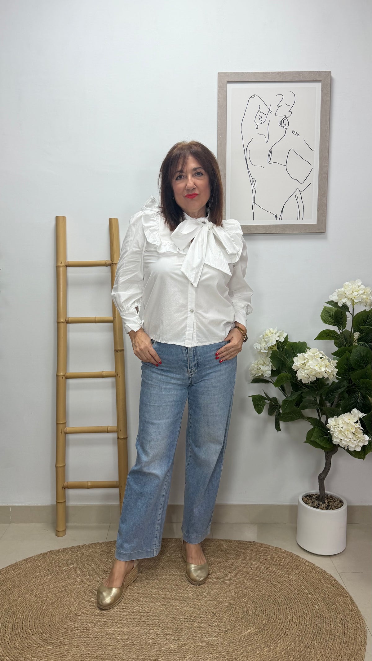 Blusa Baberola Blanco