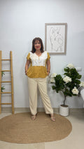 Blusa Chantra Ocre