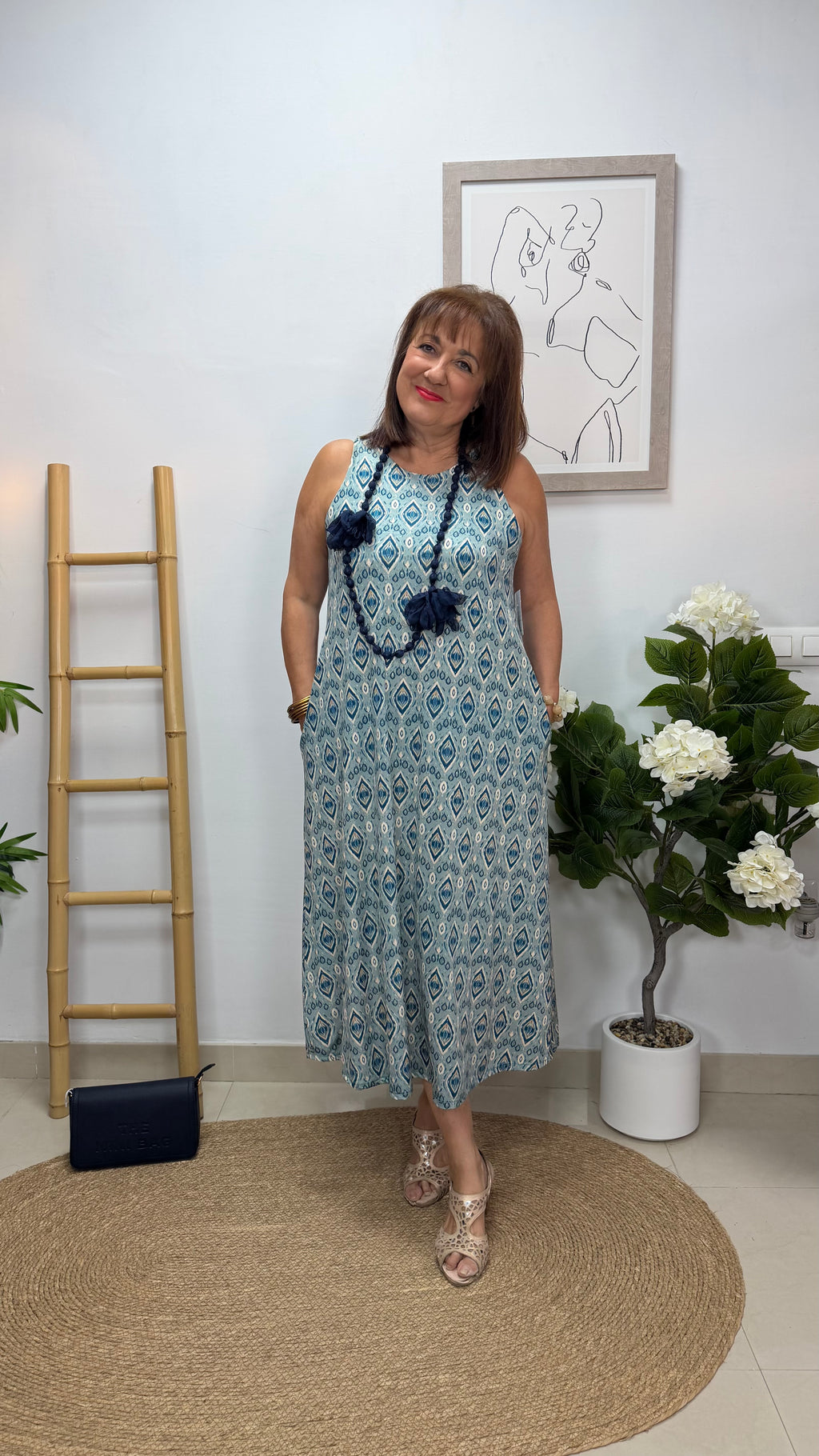 Vestido Retro Celeste