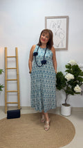 Vestido Retro Celeste