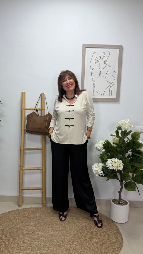 Blusa Alamares Beige