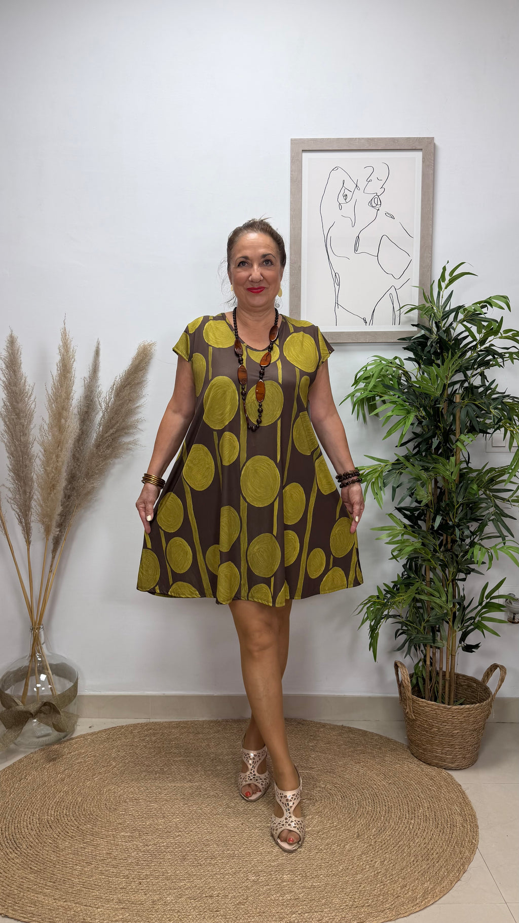 Vestido Corto Círculo