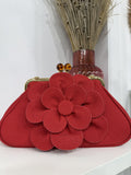 Bolso Flor Rojo Fiesta
