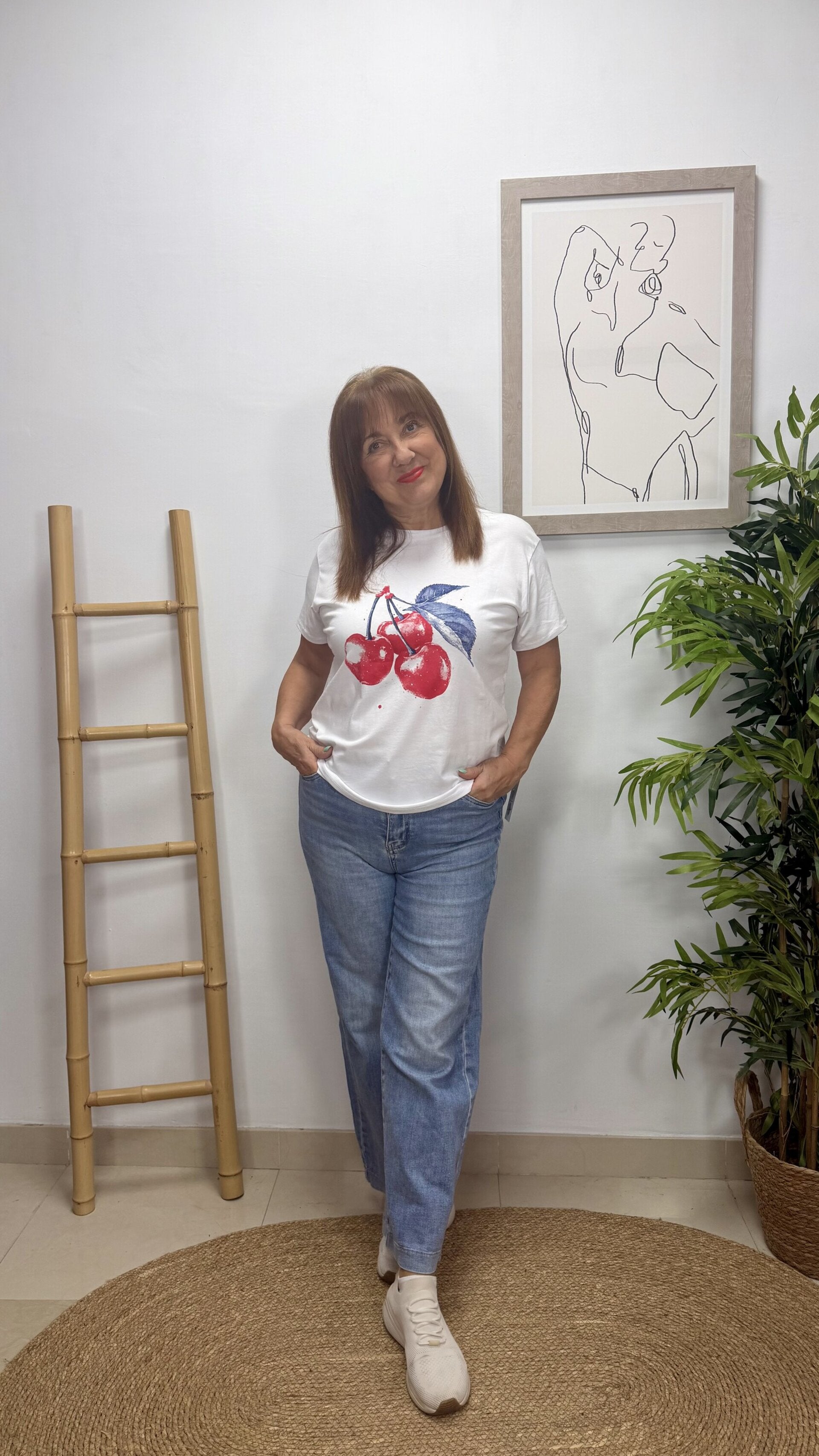 Camiseta Cereza Algodón