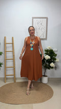 Vestido Estrella Teja