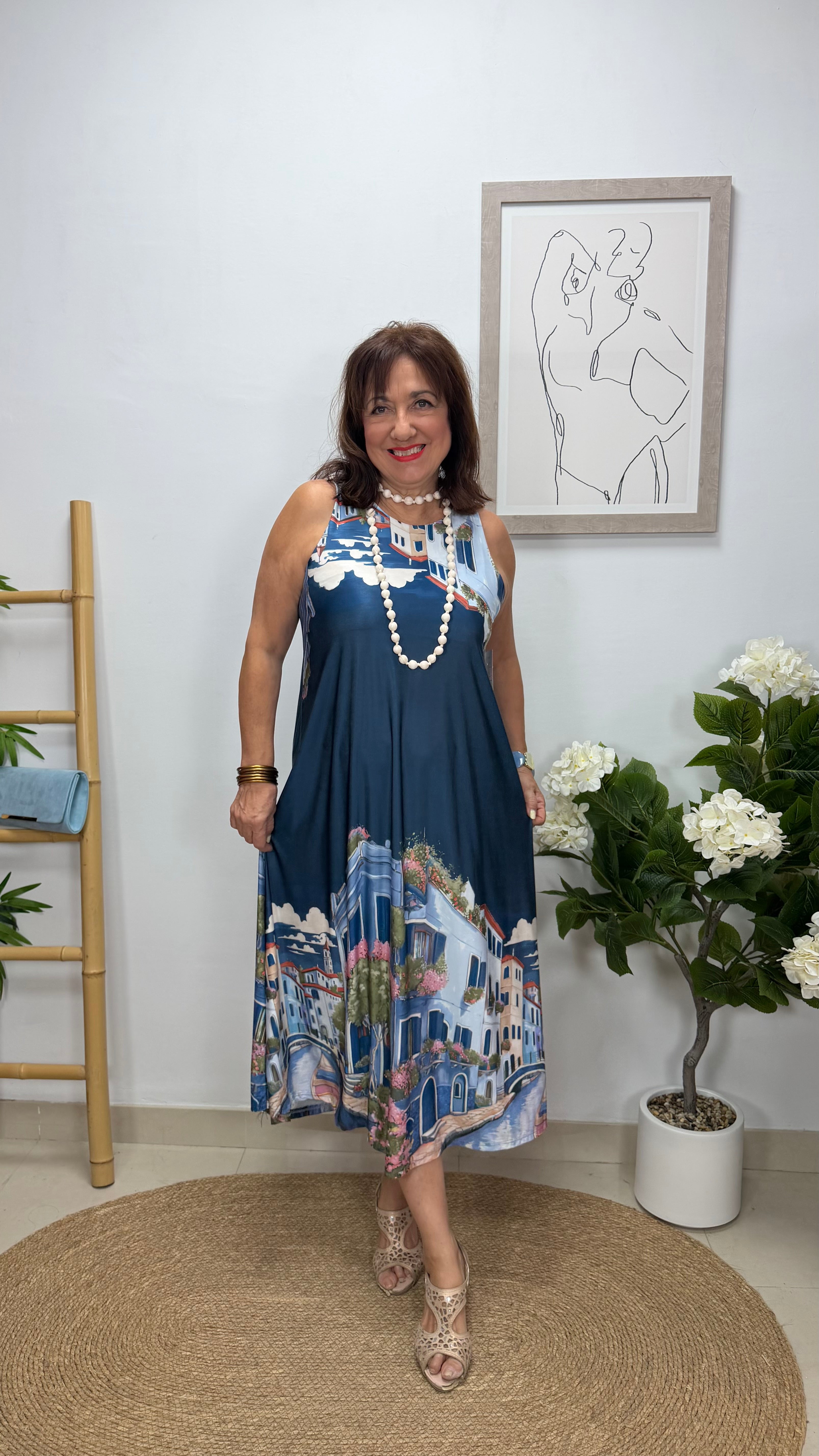 Vestido Toscana Azul