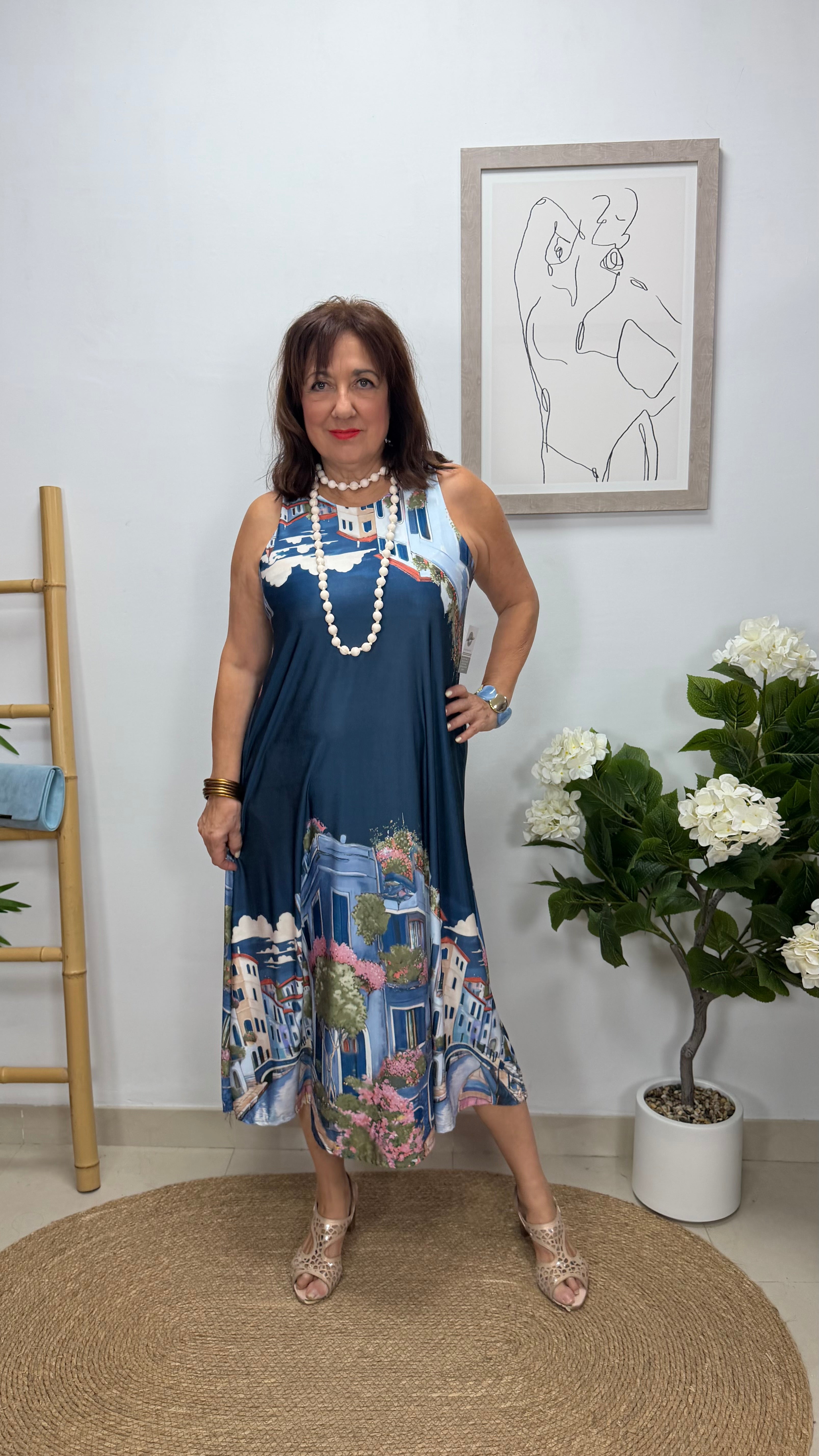 Vestido Toscana Azul