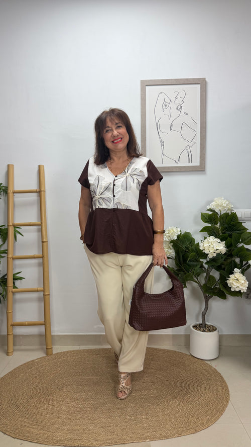 Blusa Chantra Marrón