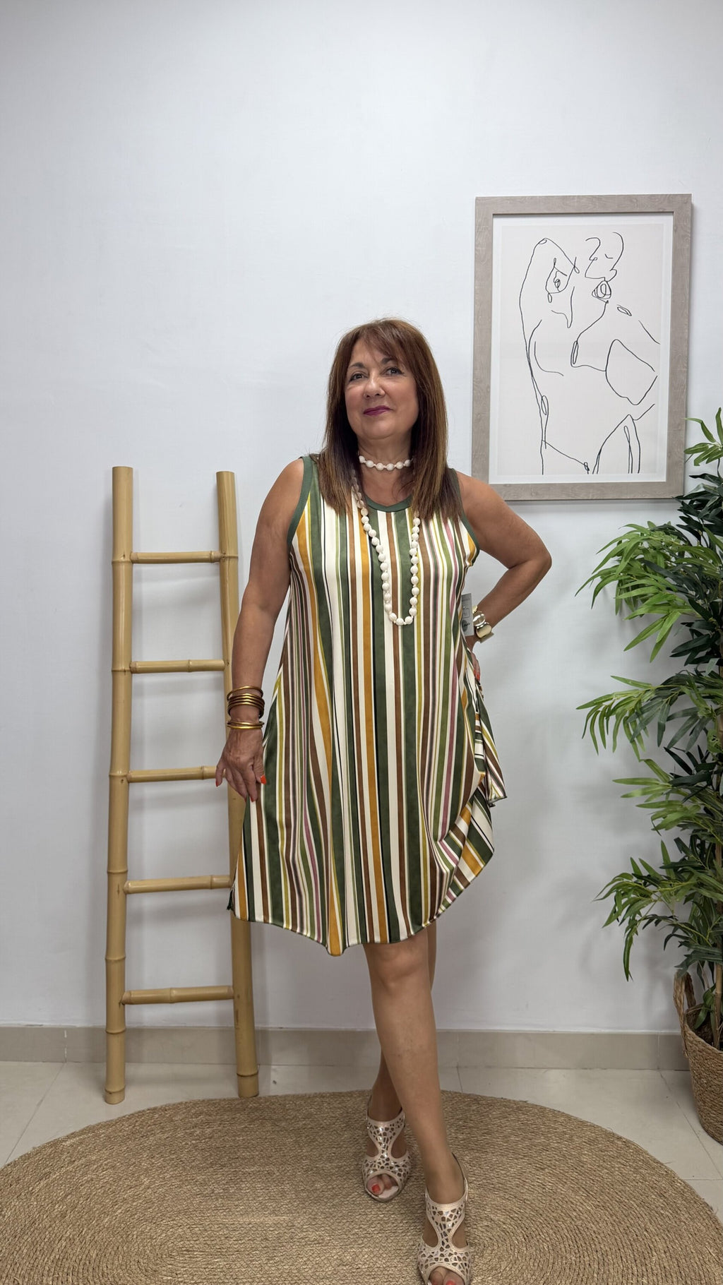 Vestido Corto Rayas