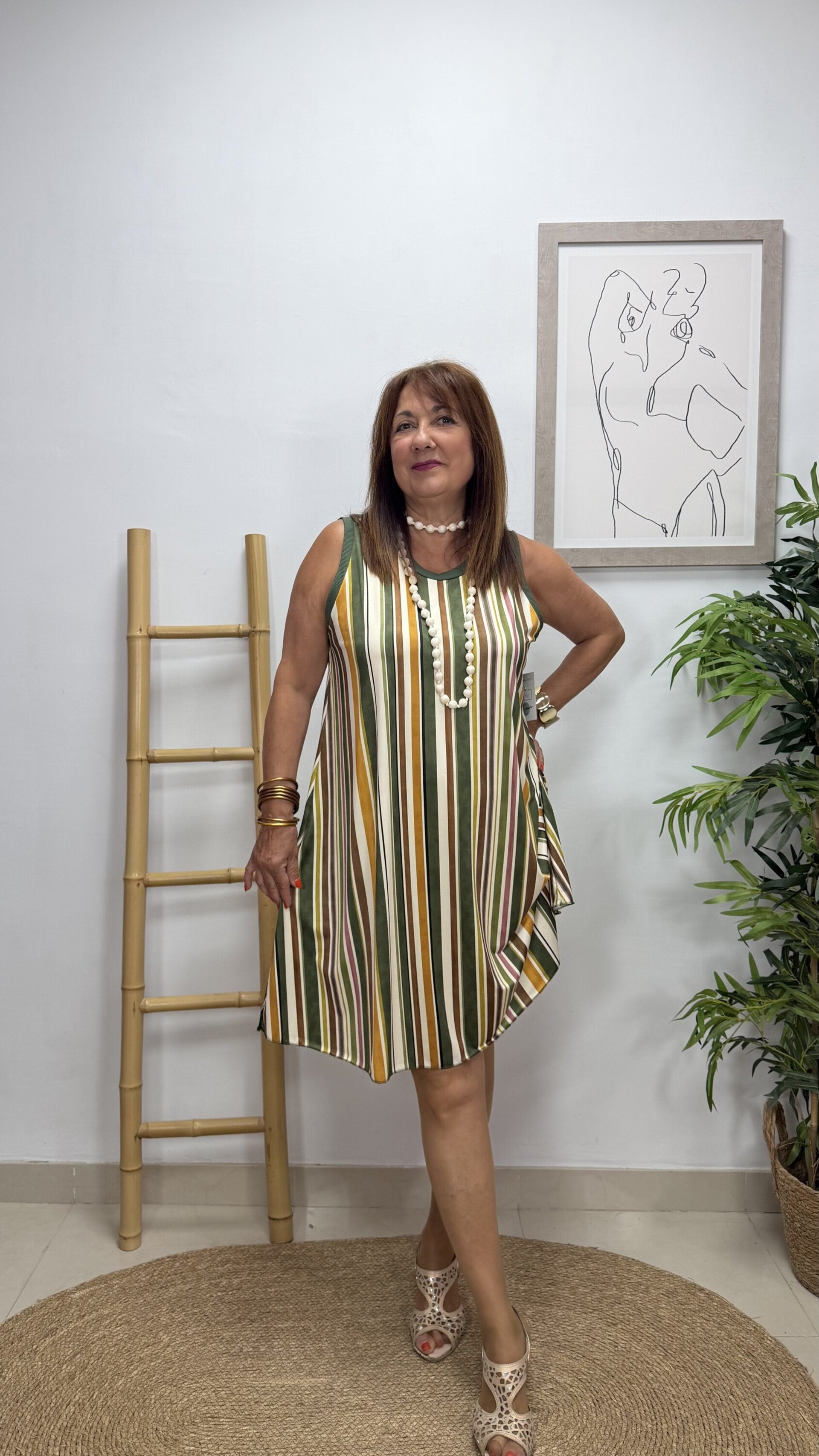 Vestido Corto Rayas
