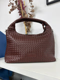 Bolso Trenzado Grande Marrón