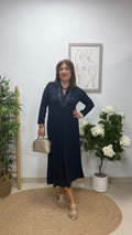 Vestido Paula con Manga Marino