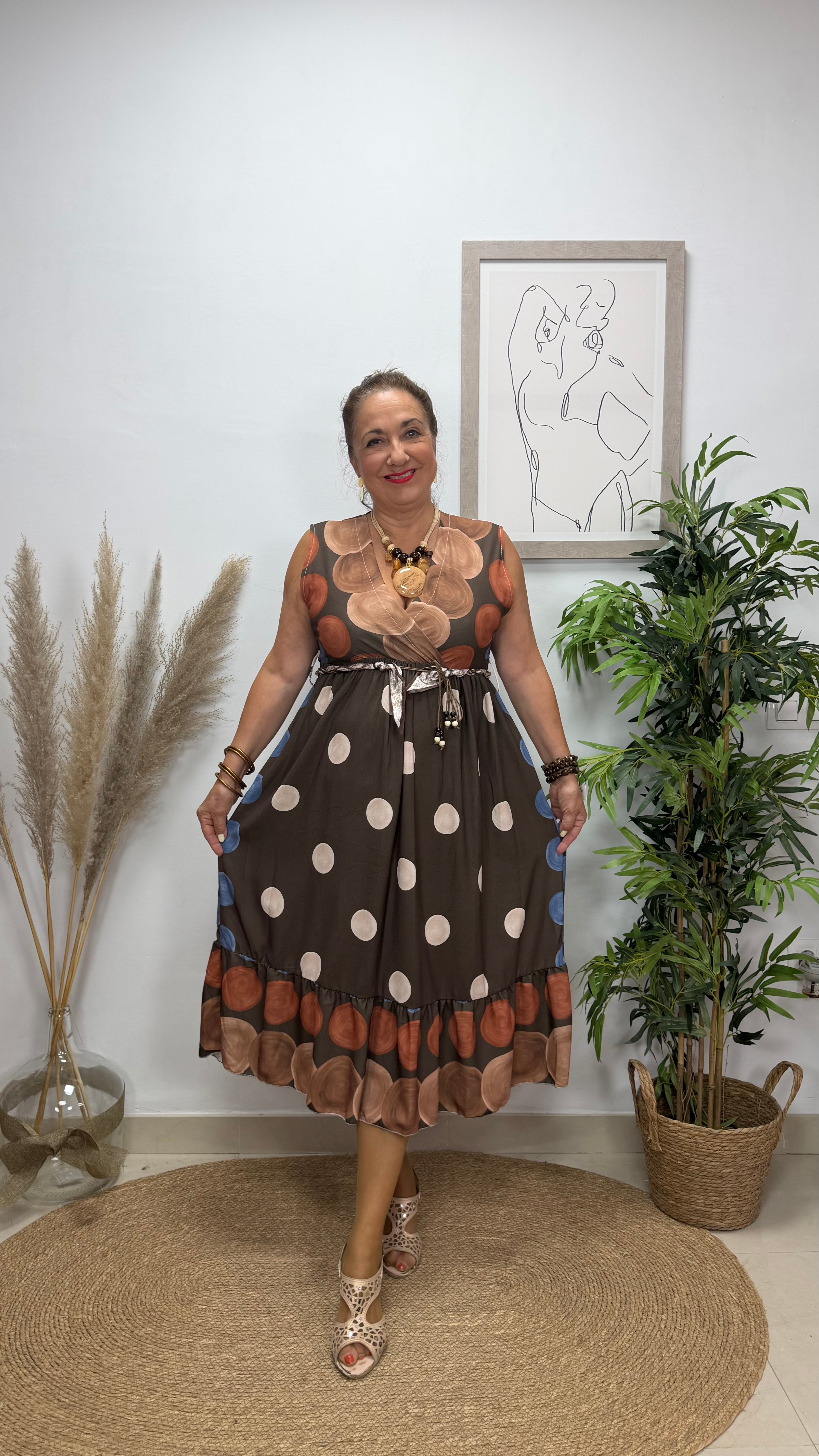 Vestido Sandra Marrón