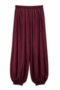 Pantalón Satén Bombacho Vino