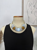 Collar Borlas Azul