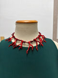 Collar Coral Rojo