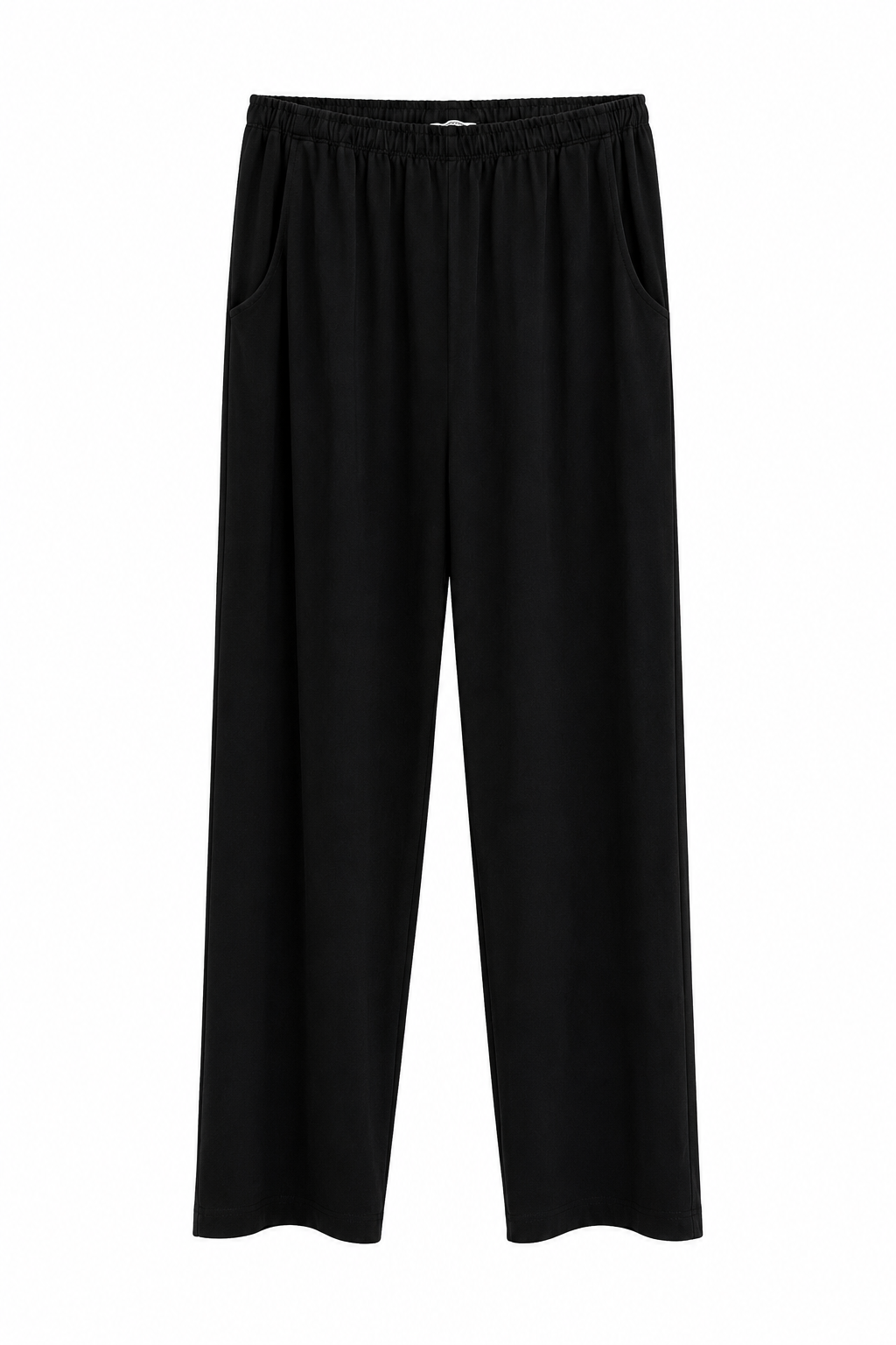 Pantalón Licra Recto Bolsillo Negro