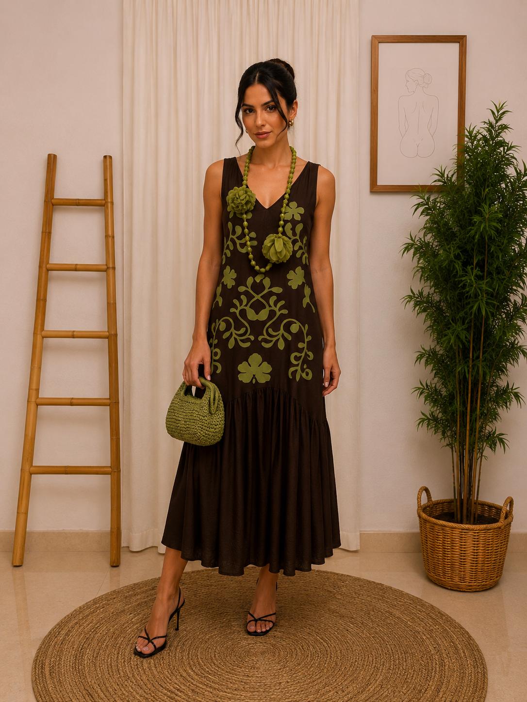 Vestido Rosales