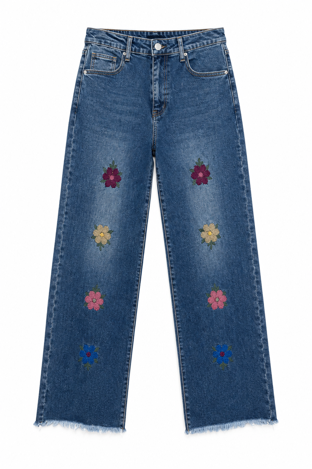Vaqueros Flores Fabricación Española