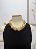 Collar Piedras Beige