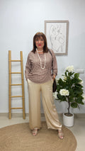 Blusa Trébol Marrón