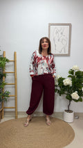 Blusa Manchas Burdeos