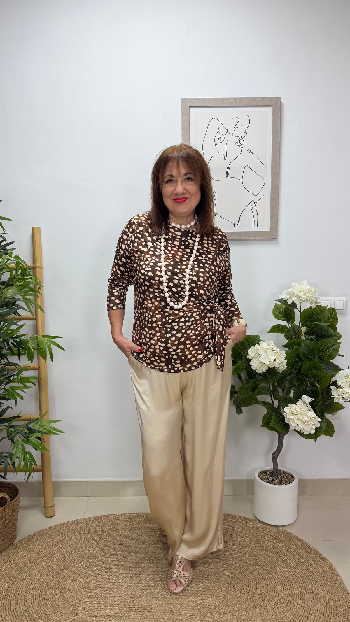 Blusa Dálmata Marrón