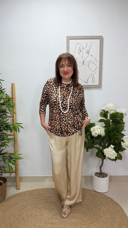 Blusa Dálmata Marrón