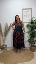 Vestido Orquídea Marino-Caldera