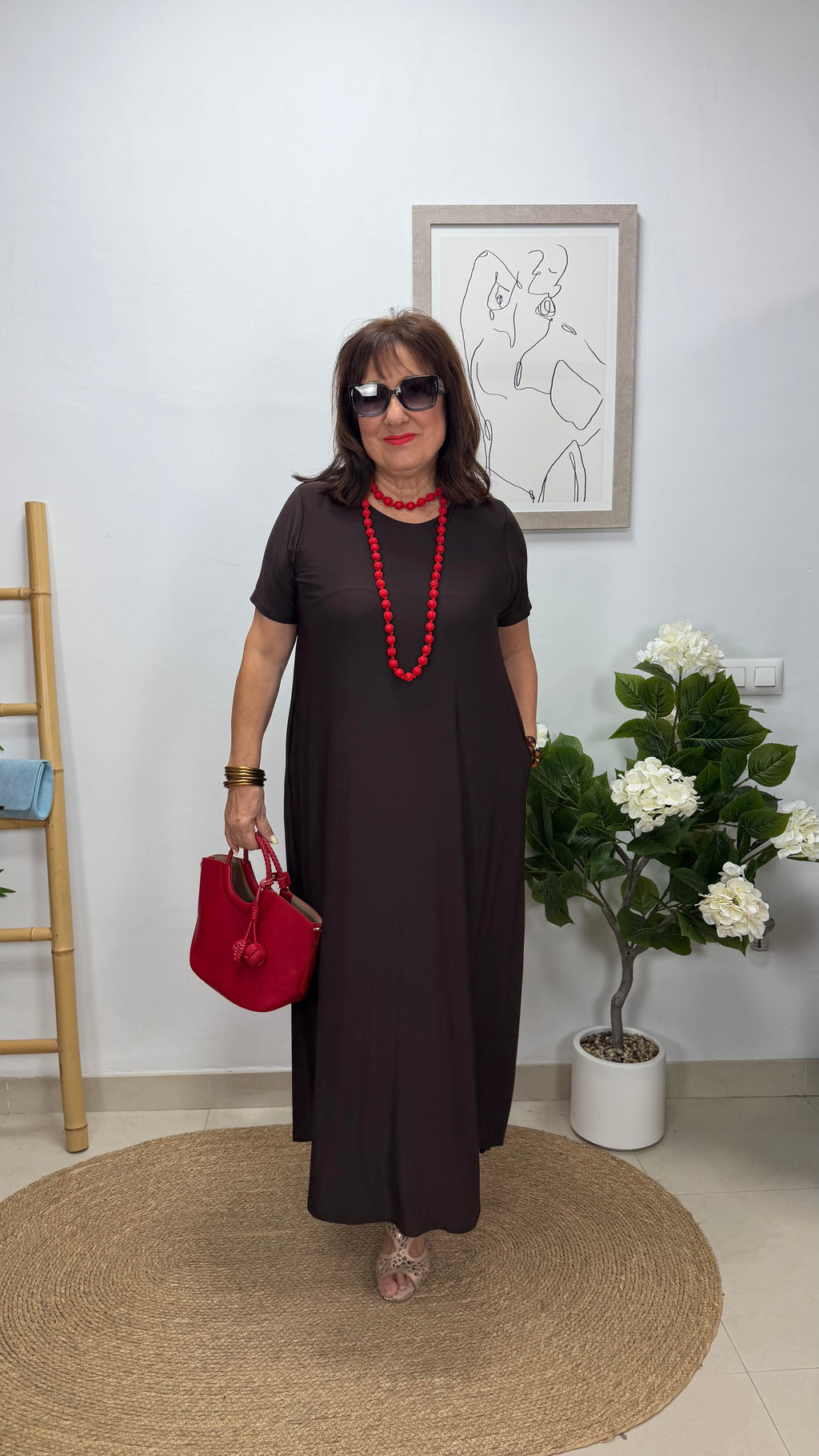 Vestido Boris Marrón