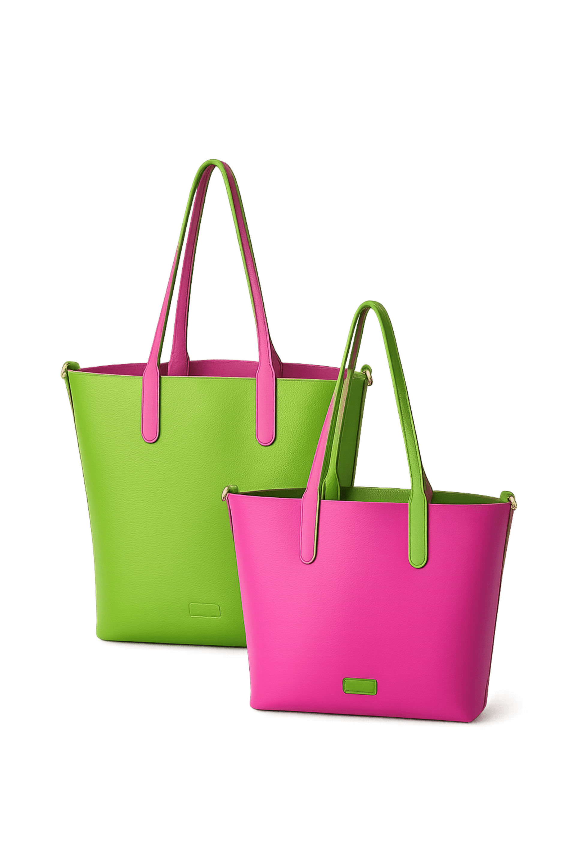 Bolso Alma Reversible Rosa/Verde