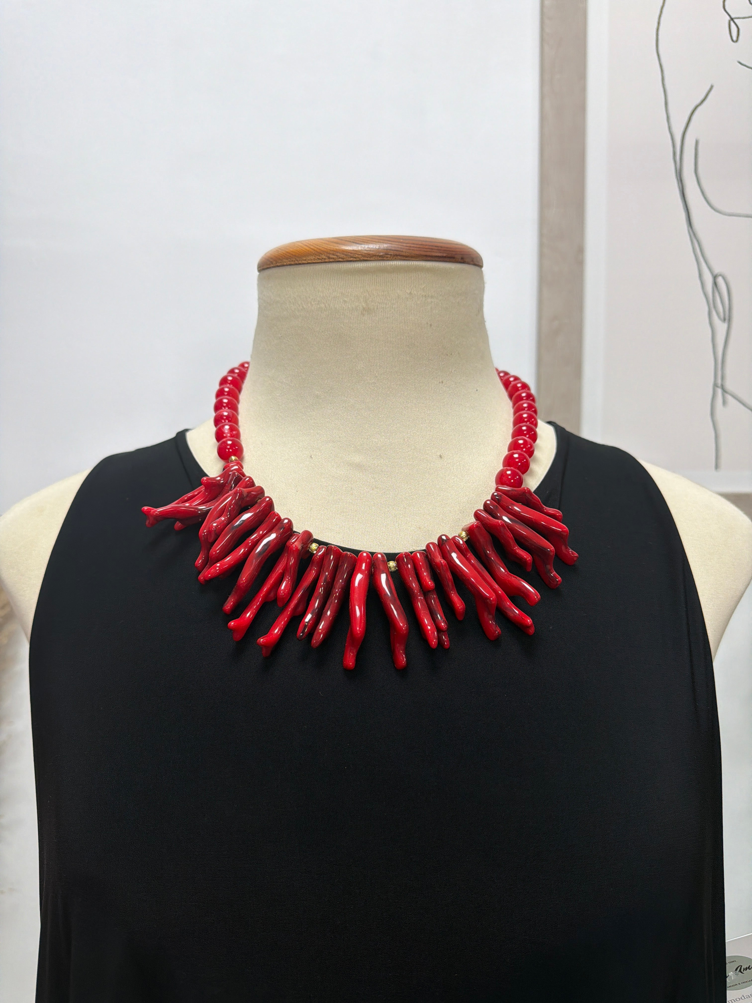 Collar Rosal Rojo