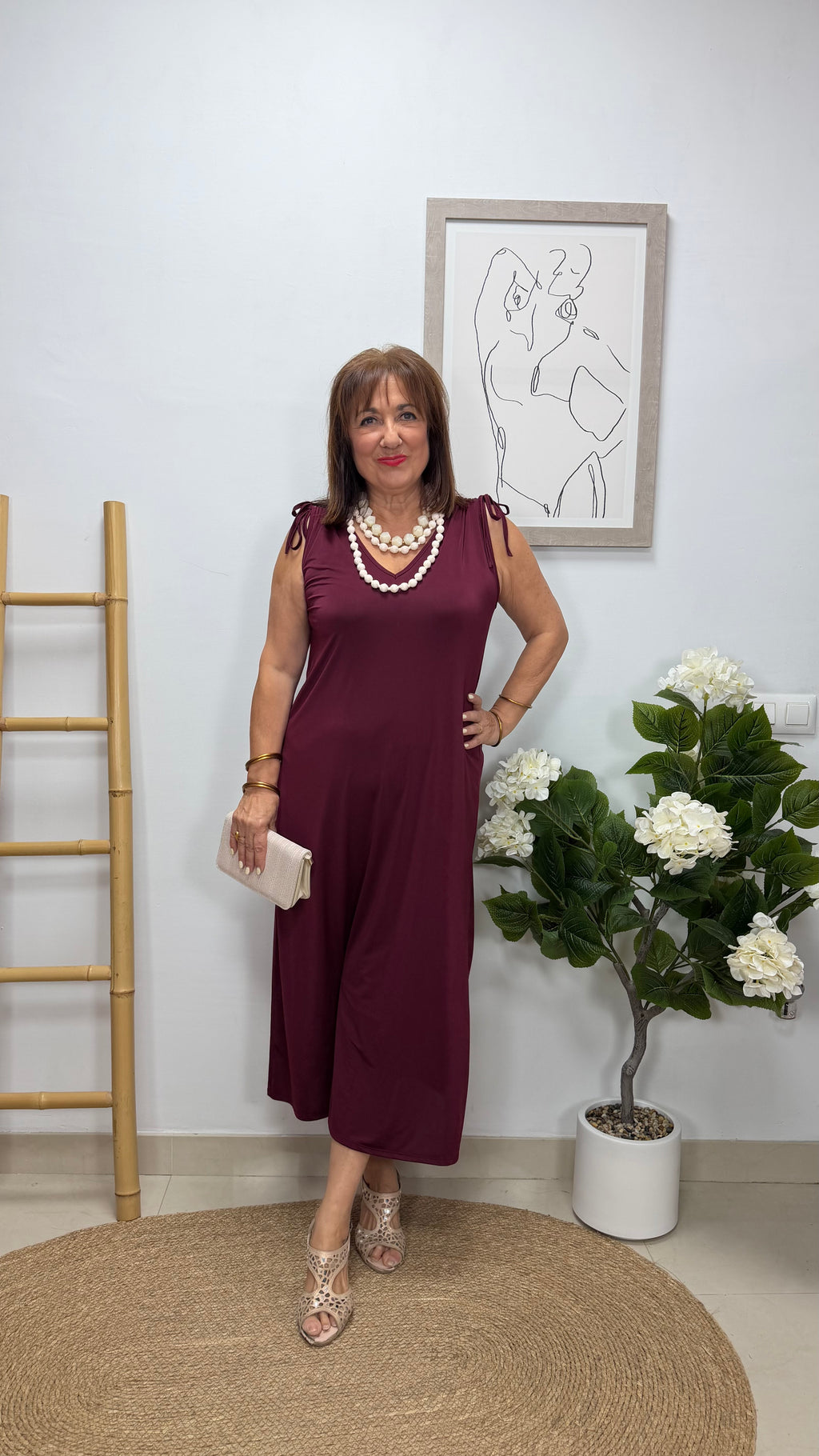 Vestido Rita Burdeos