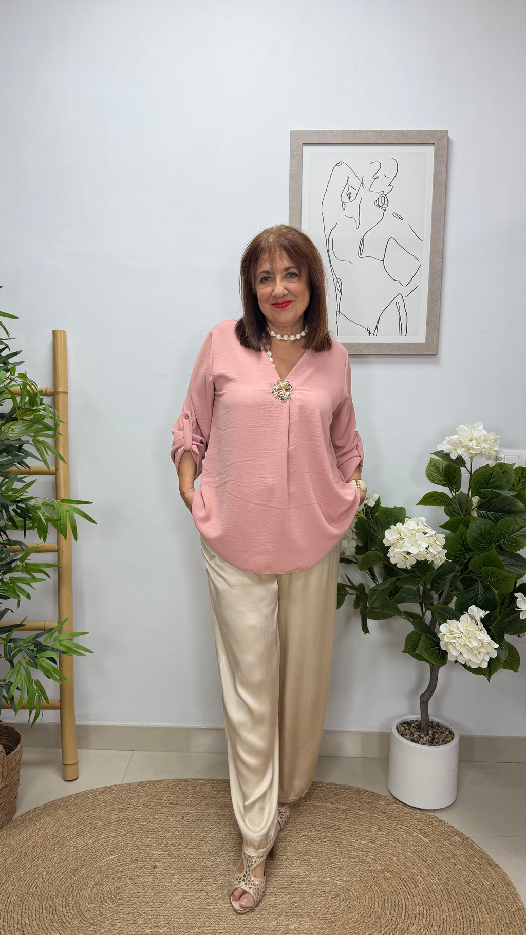Blusa Tina Rosa