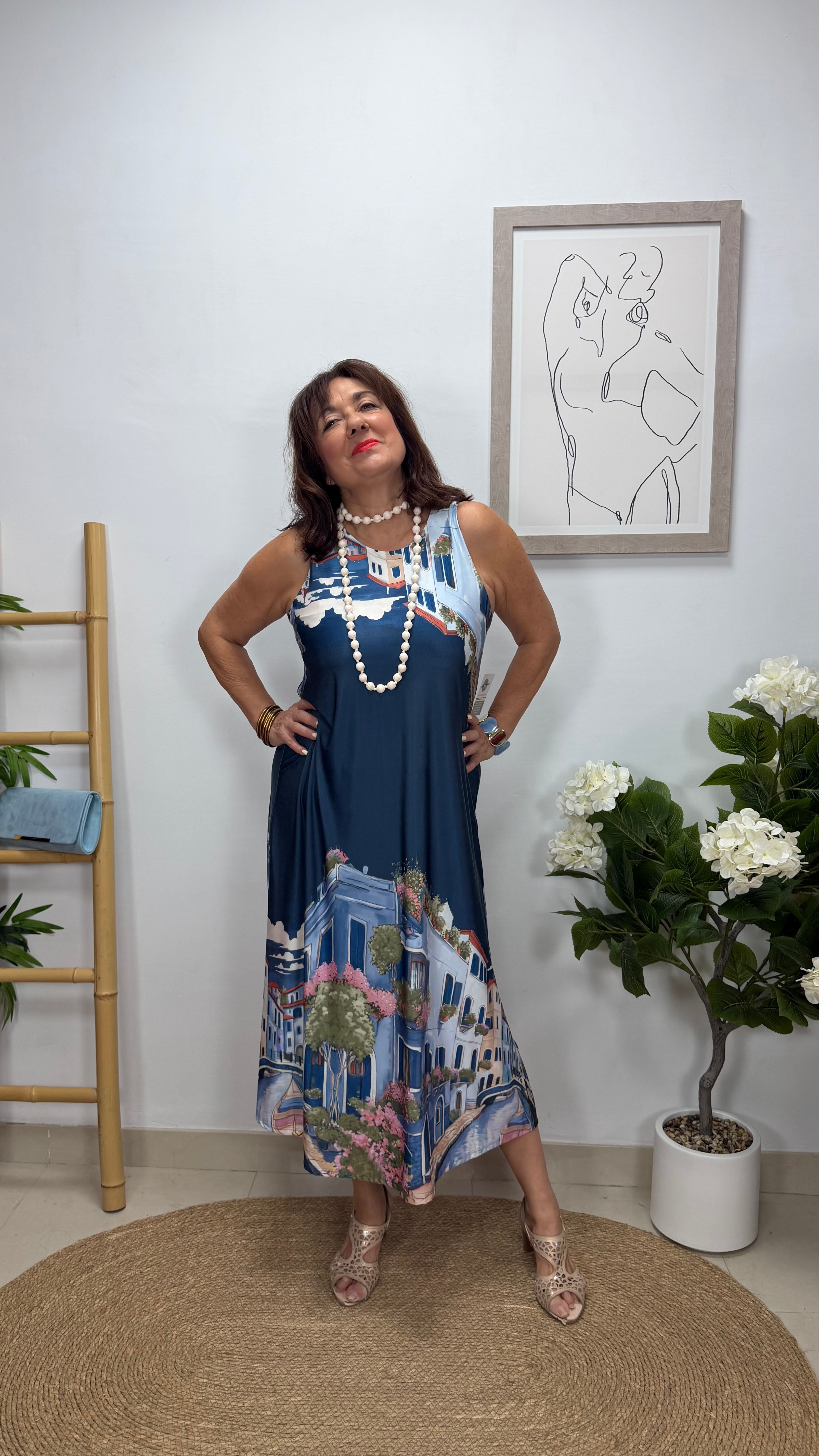 Vestido Toscana Azul