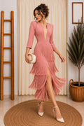 Vestido Flecos