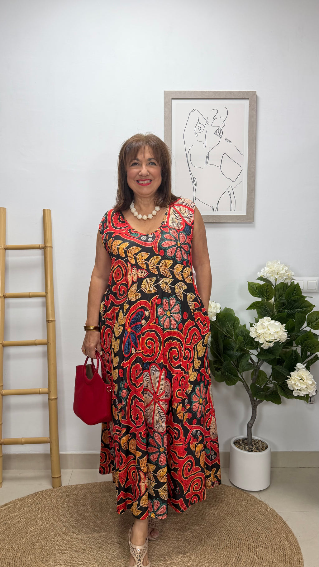 Vestido Mandala Rojo