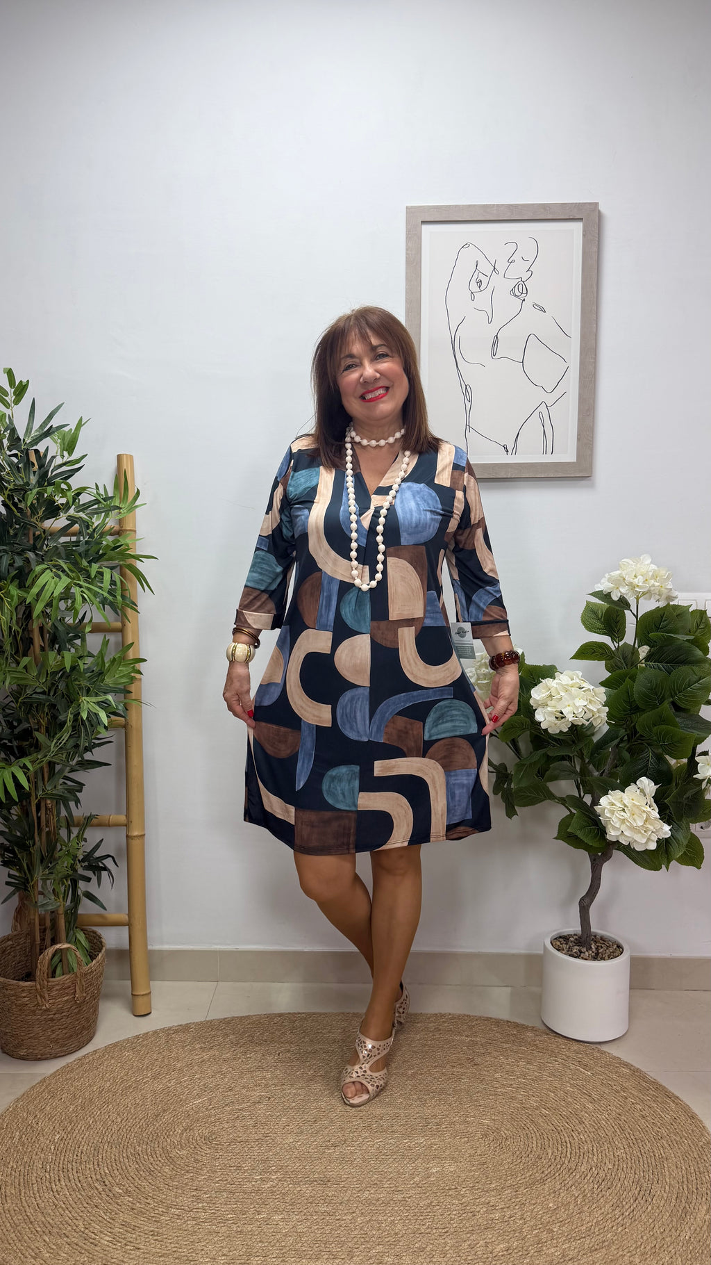 Vestido Corto Tenerife Azul