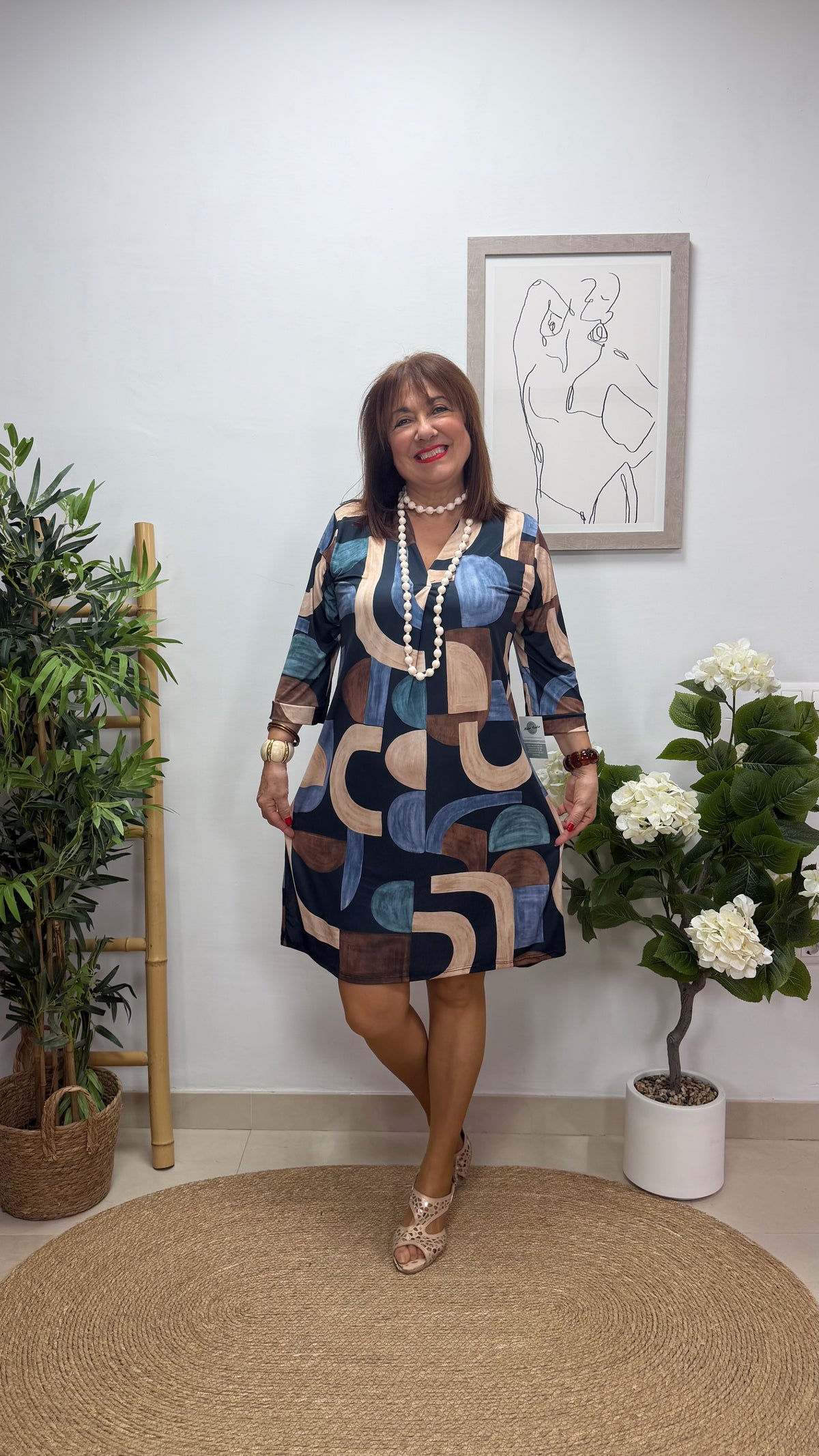 Vestido Corto Tenerife Azul