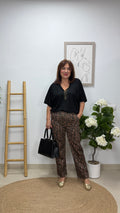 Pantalón Print Marrón