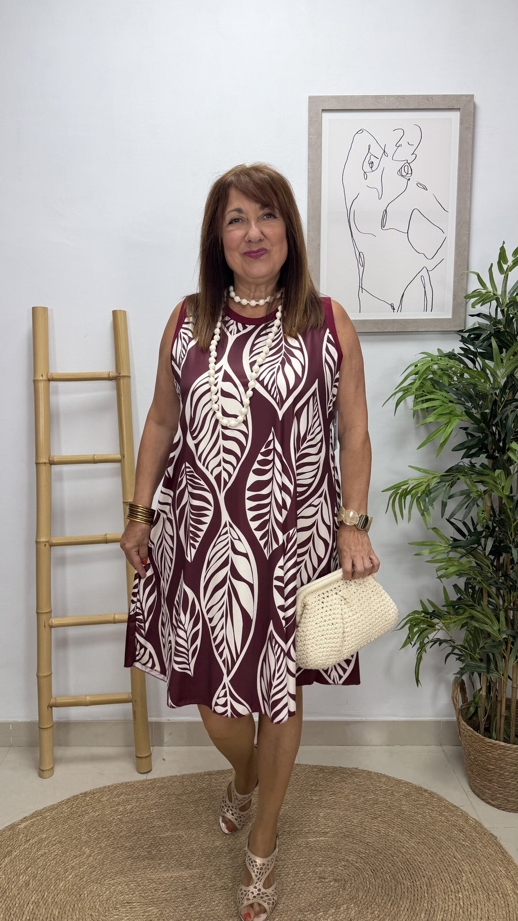 Vestido Hojas Corto