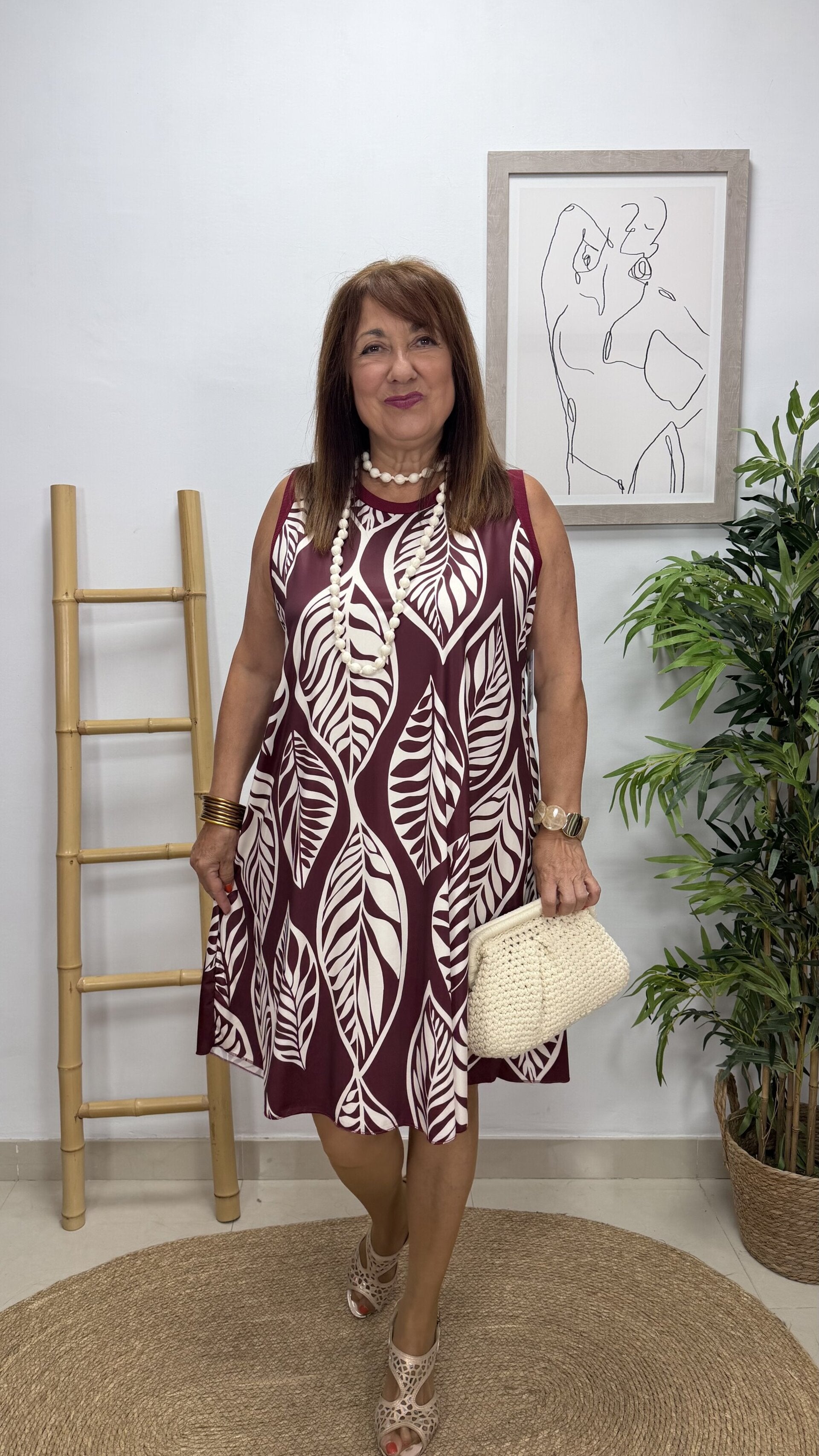 Vestido Hojas Corto