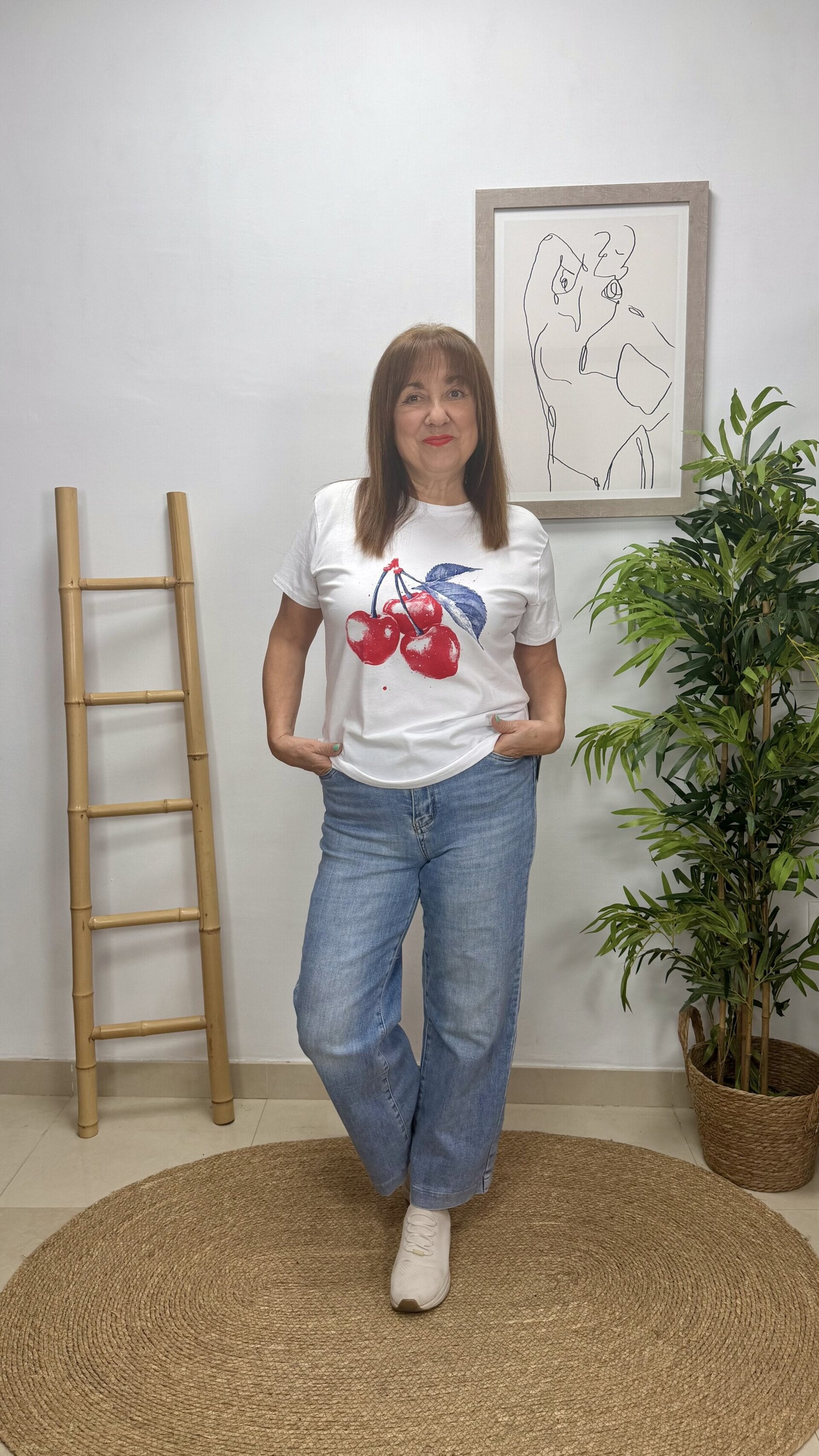 Camiseta Cereza Algodón