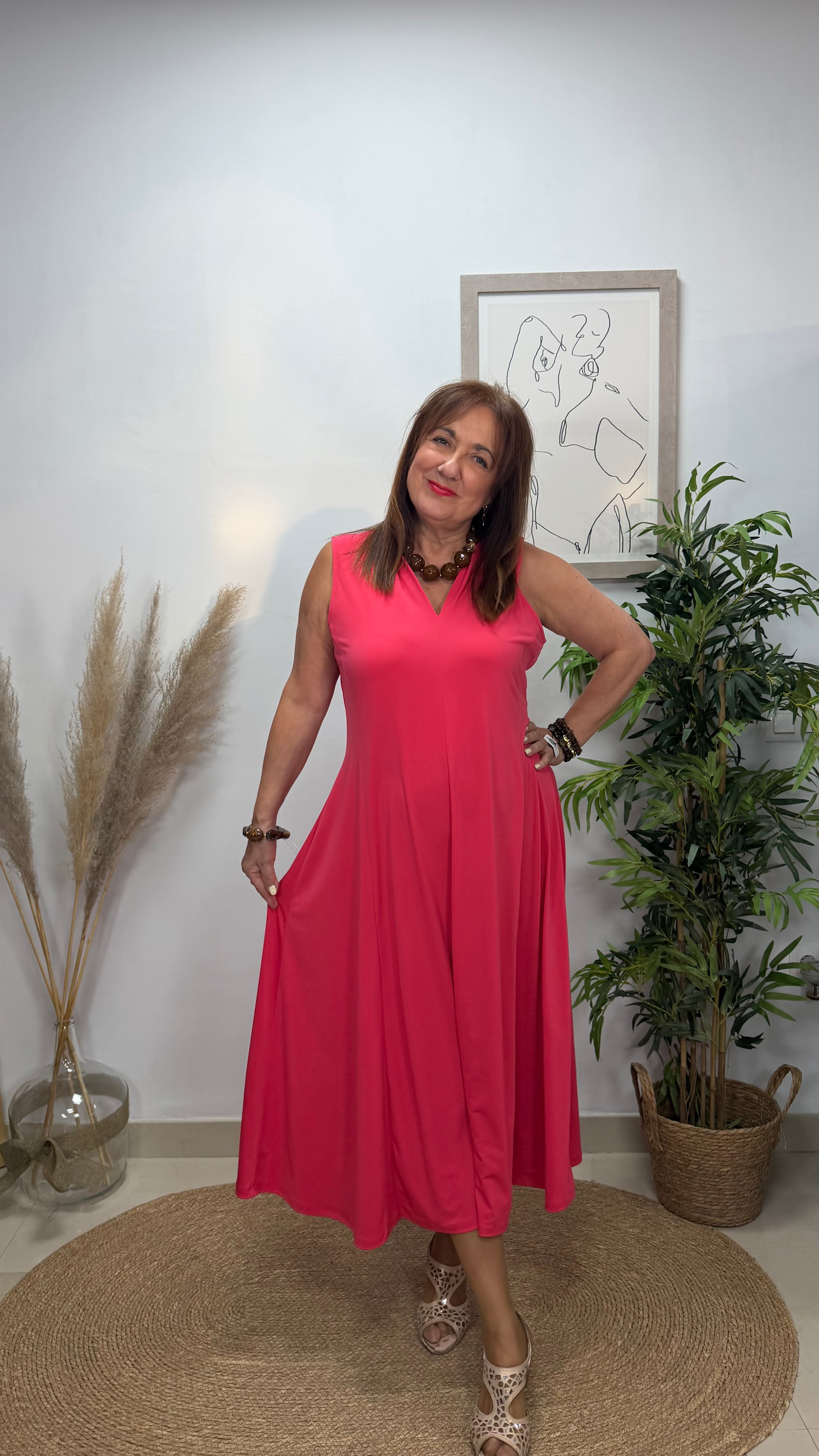 Vestido Gilda Coral