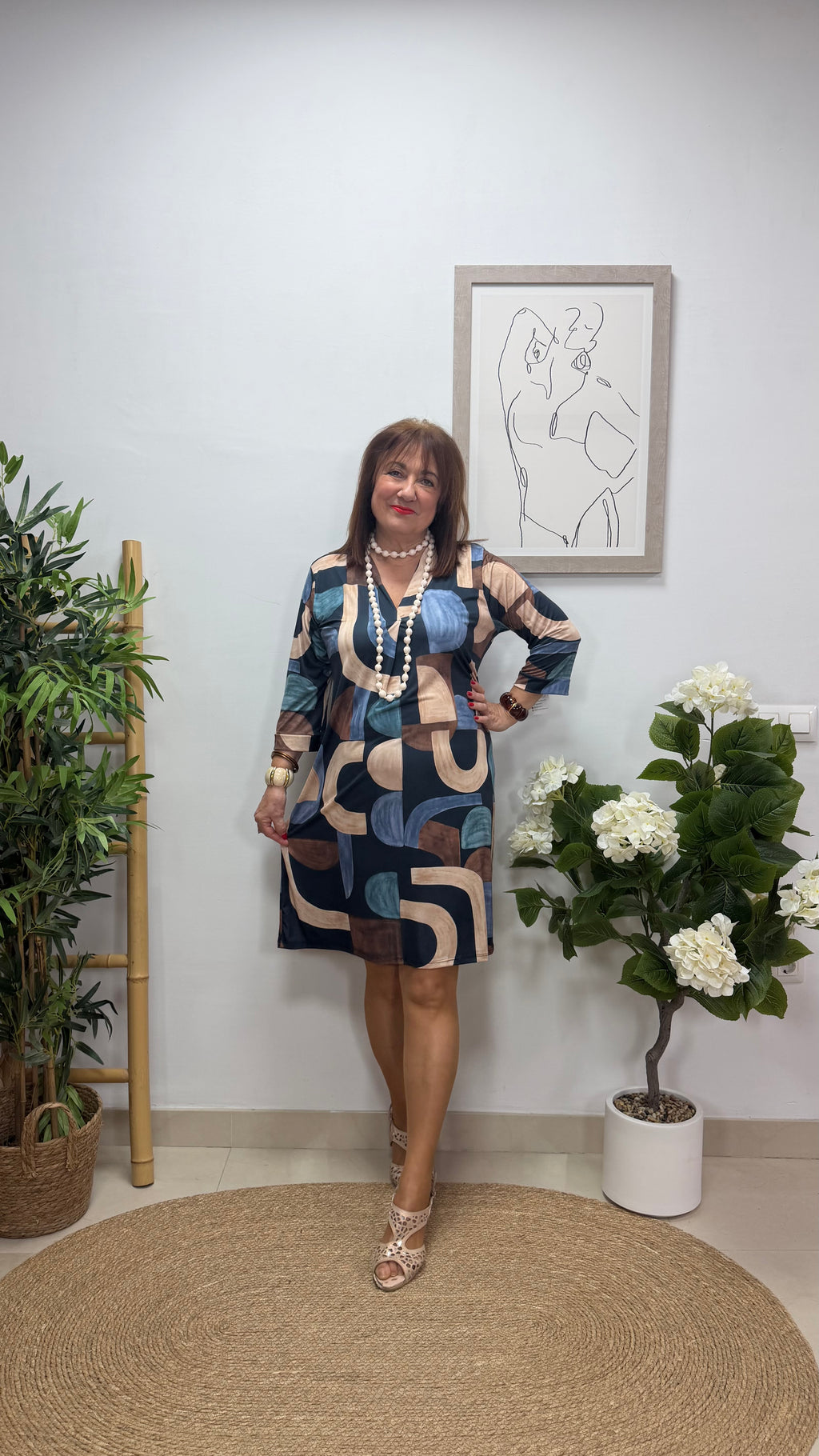 Vestido Corto Tenerife Azul