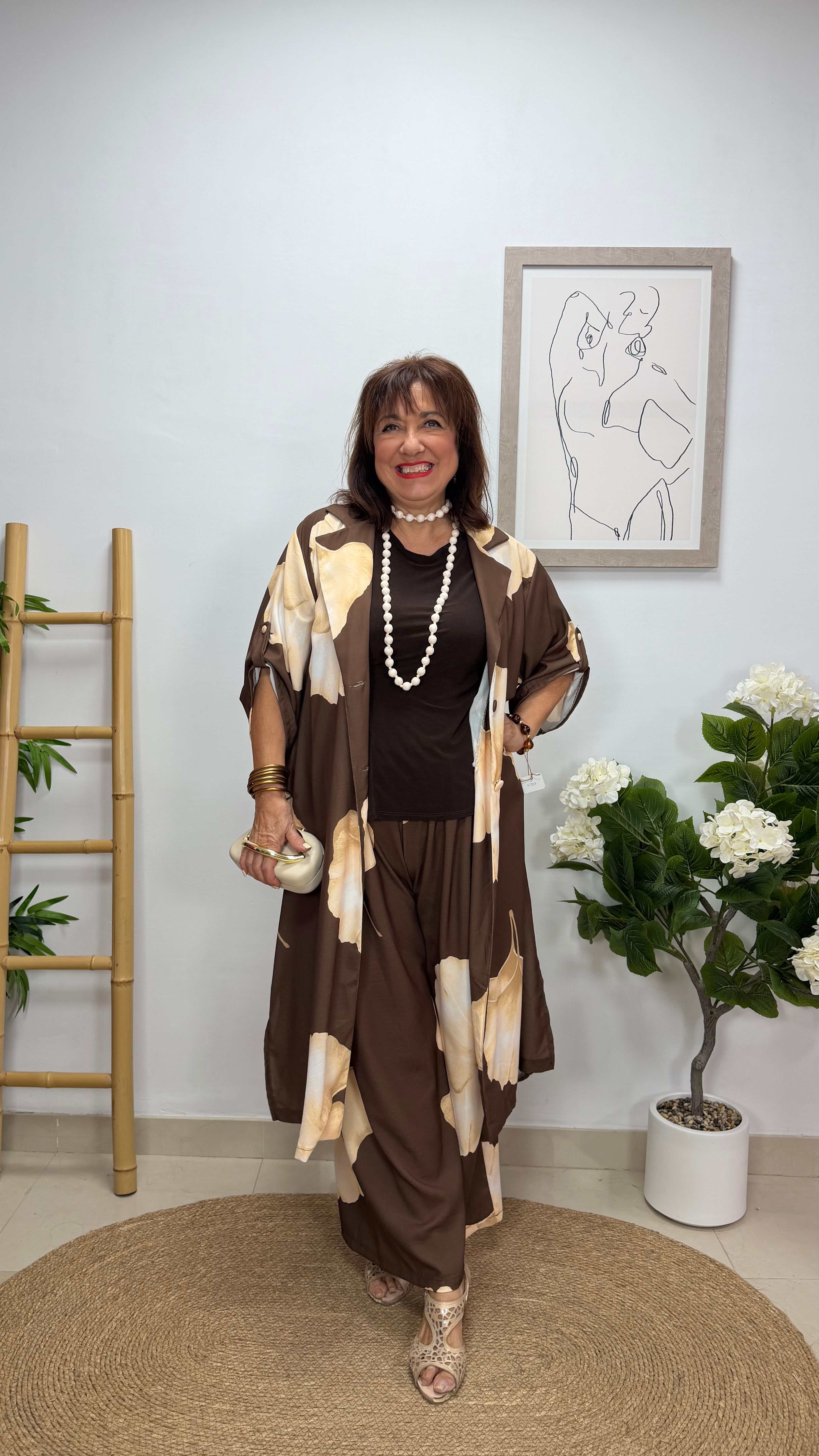 Conjunto Amapola Marrón
