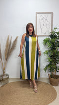 Vestido Nasha Azul-Lima