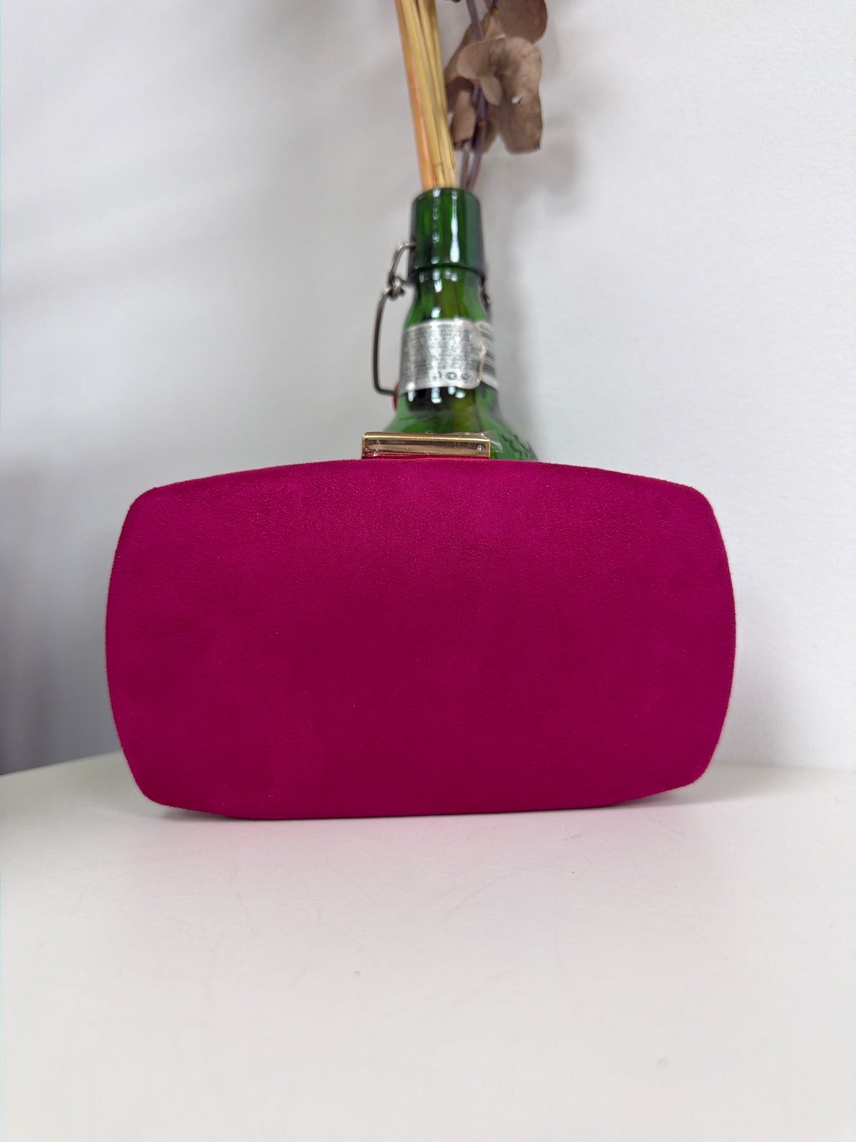 Cartera Laia Terciopelo Rosa