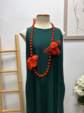 Collar Caramelo Flor Caldera