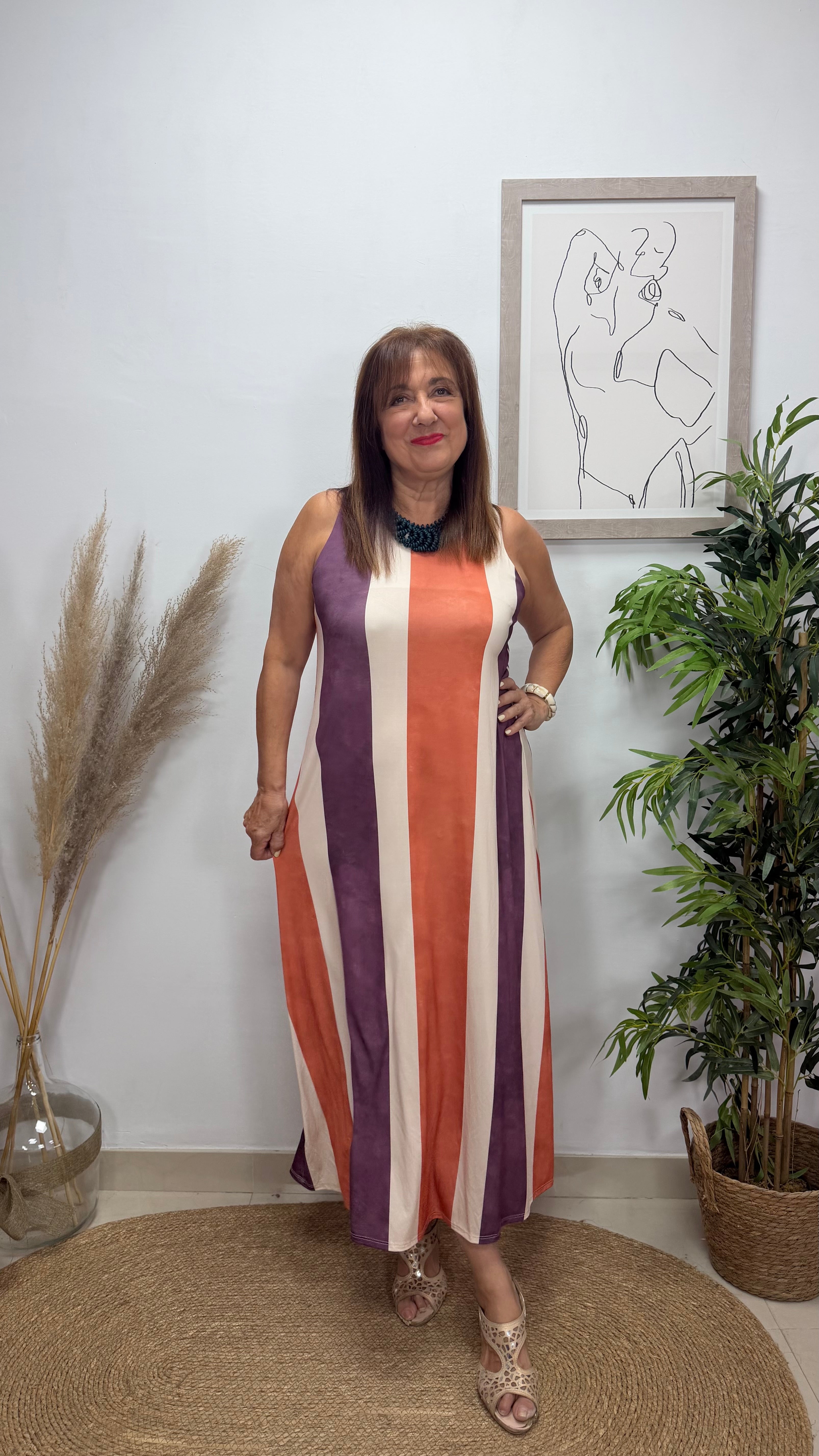 Vestido Nasha Caldera-Berengena